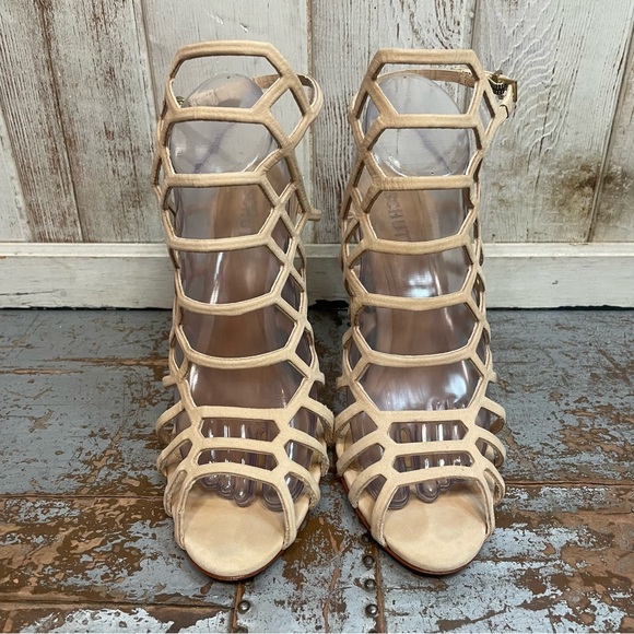 SCHUTZ Juliana Caged Stiletto Heels - Picture 2 of 16